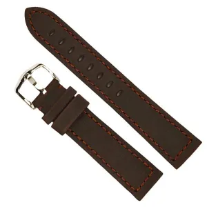 Hirsch Terra Brown Artisan Calf Leather Watch Band