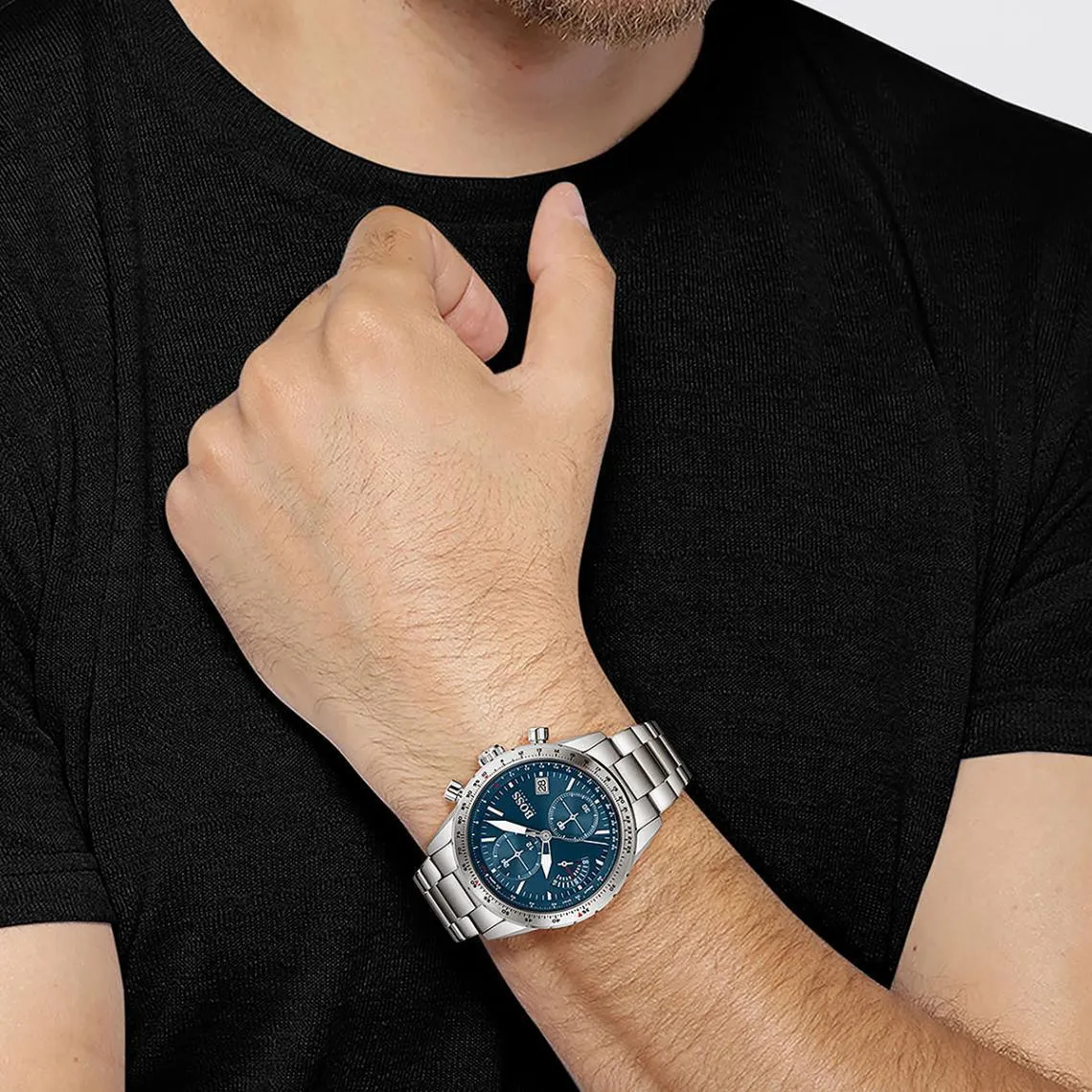 Hugo Boss 1513850 Pilot Edition Chrono Quartz Men's Watch