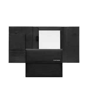 HUGO BOSS HDM210A-Folder A5 Pinstripe Black
