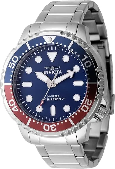 Invicta Pro Diver Men Watch 48mm Stainless Steel Blue dial PC21J Quartz