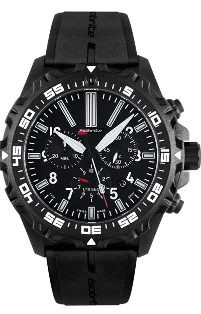 Isobrite Valor Series ISO403 Swiss Made T100 Tritium Illuminated Chronograph