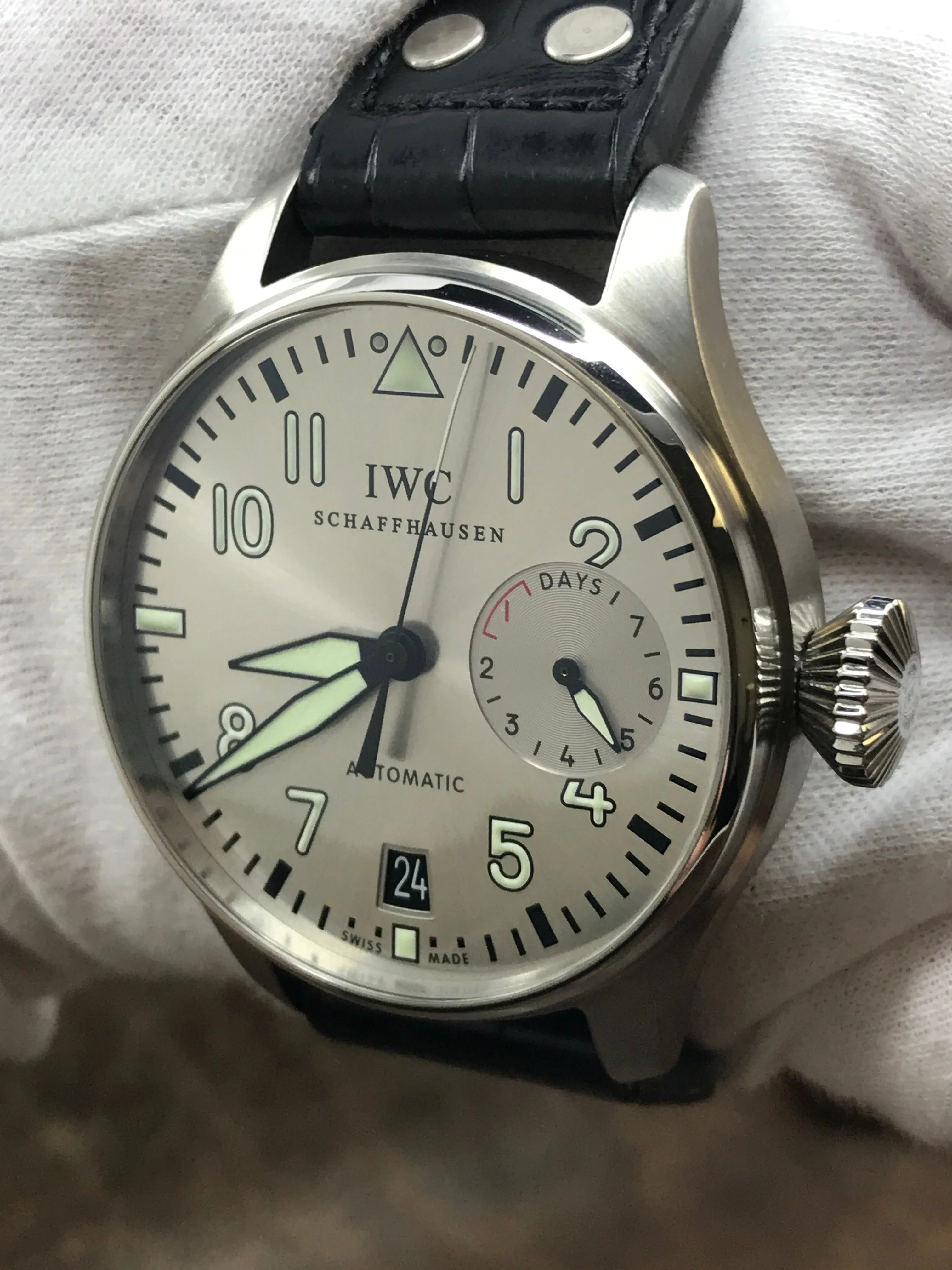 IWC Big Pilot Father IW500906 Silver Dial Automatic Men's Watch