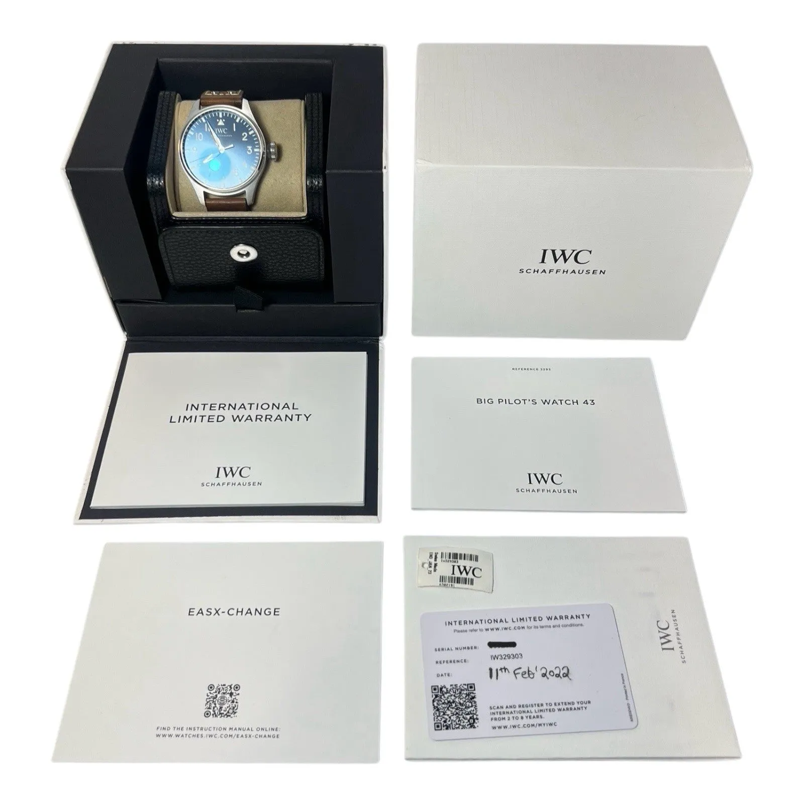 IWC Big Pilot Stainless Steel Blue Dial 43mm Automatic Men's Watch IW329303