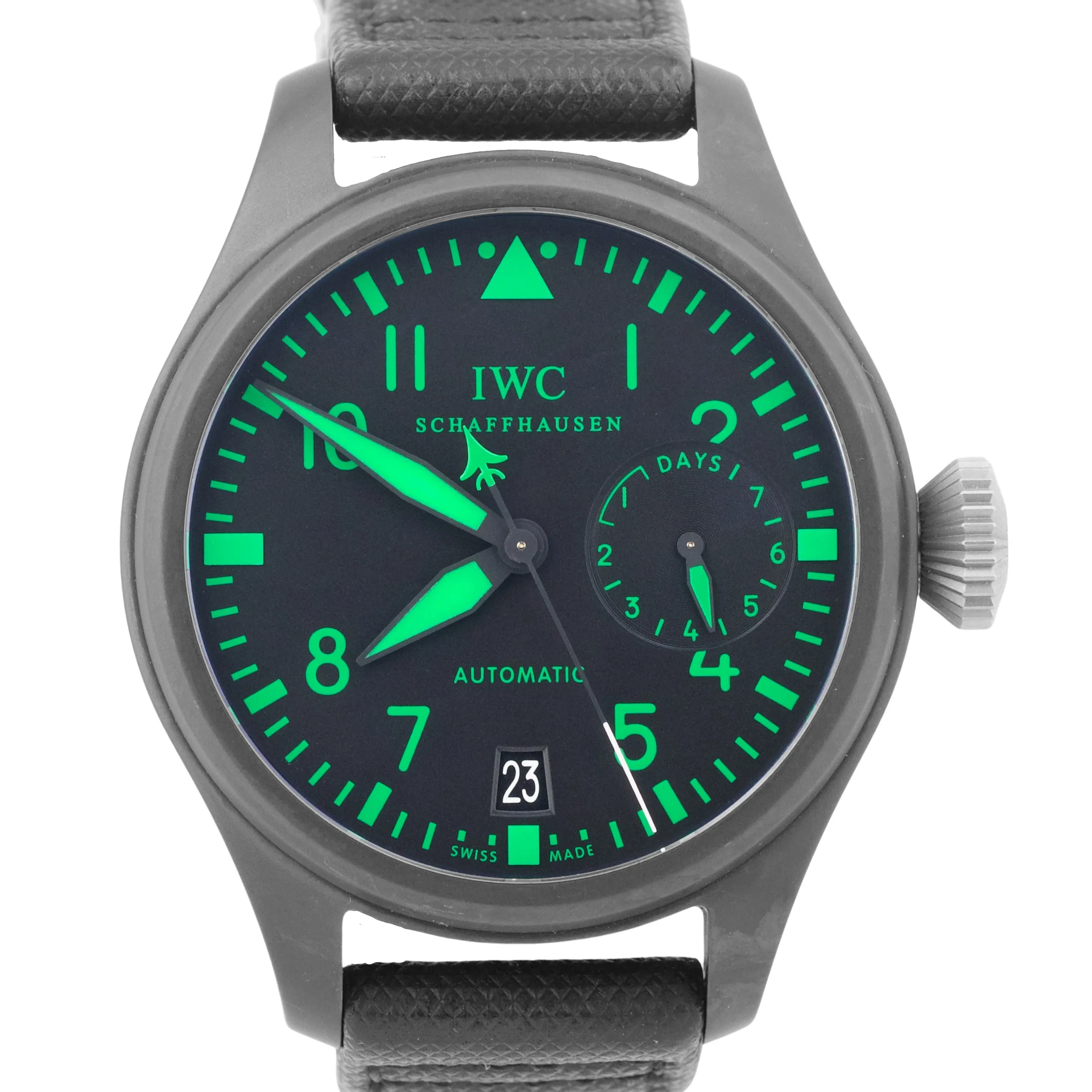 IWC Big Pilot TOP GUN Boutique Edition 48mm GREEN Black Ceramic Date IW501903