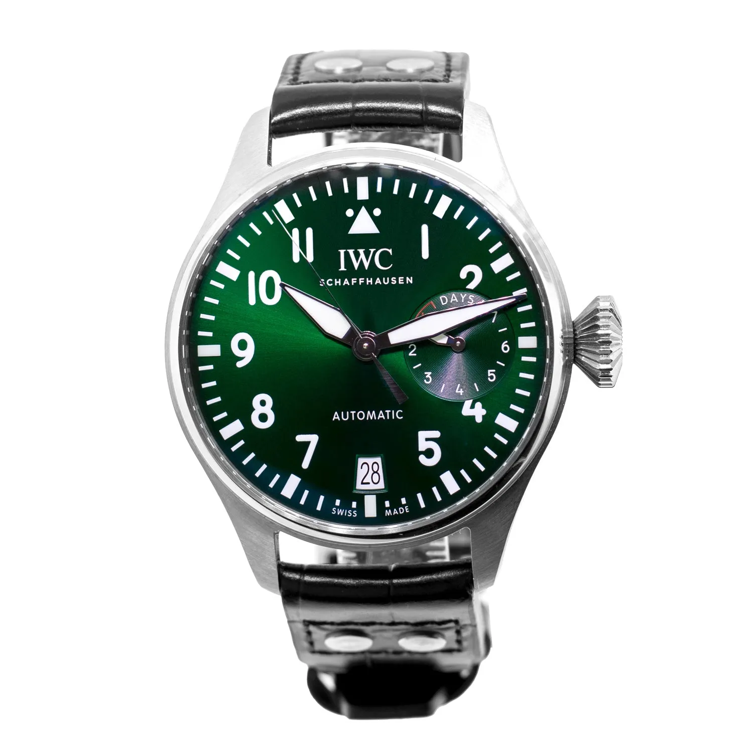 IWC Big Pilot's Watch 46.2mm Stainless Steel Green Arabic Dial IW501015