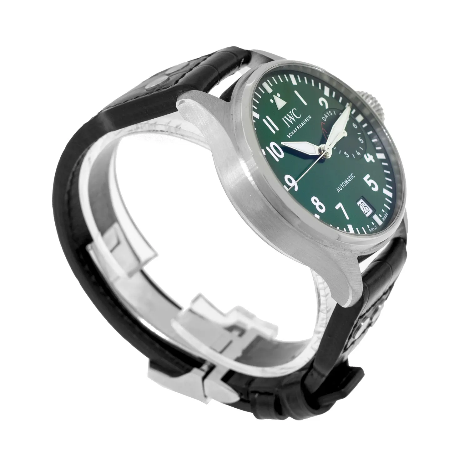 IWC Big Pilot's Watch 46.2mm Stainless Steel Green Arabic Dial IW501015