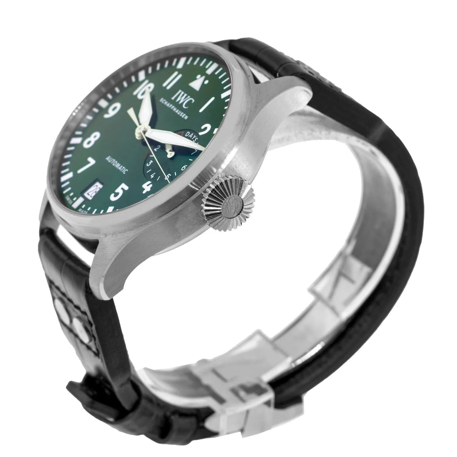 IWC Big Pilot's Watch 46.2mm Stainless Steel Green Arabic Dial IW501015