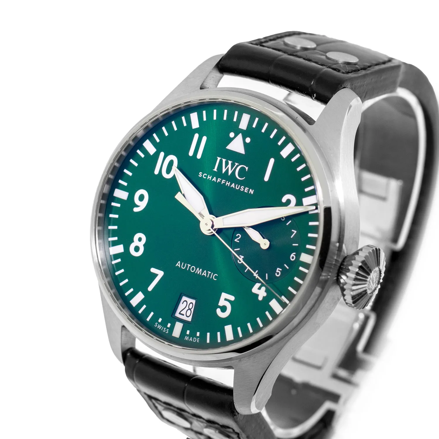 IWC Big Pilot's Watch 46.2mm Stainless Steel Green Arabic Dial IW501015