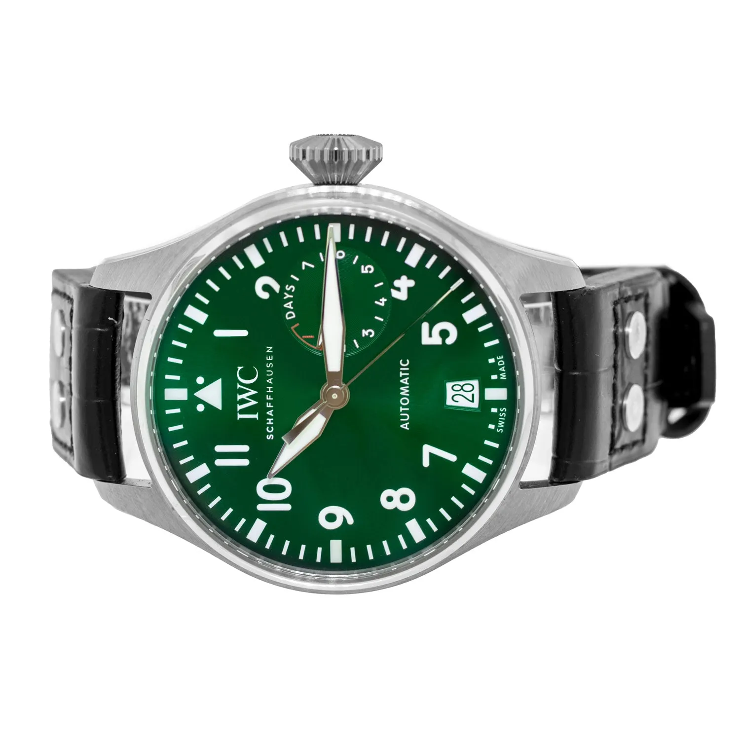 IWC Big Pilot's Watch 46.2mm Stainless Steel Green Arabic Dial IW501015