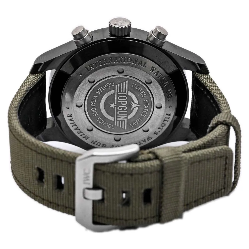IWC Men's Pilot Chrono Chronograph Ceramic and Titanium 46mm Anthracite Chronograph Dial Watch Reference #: IW388002