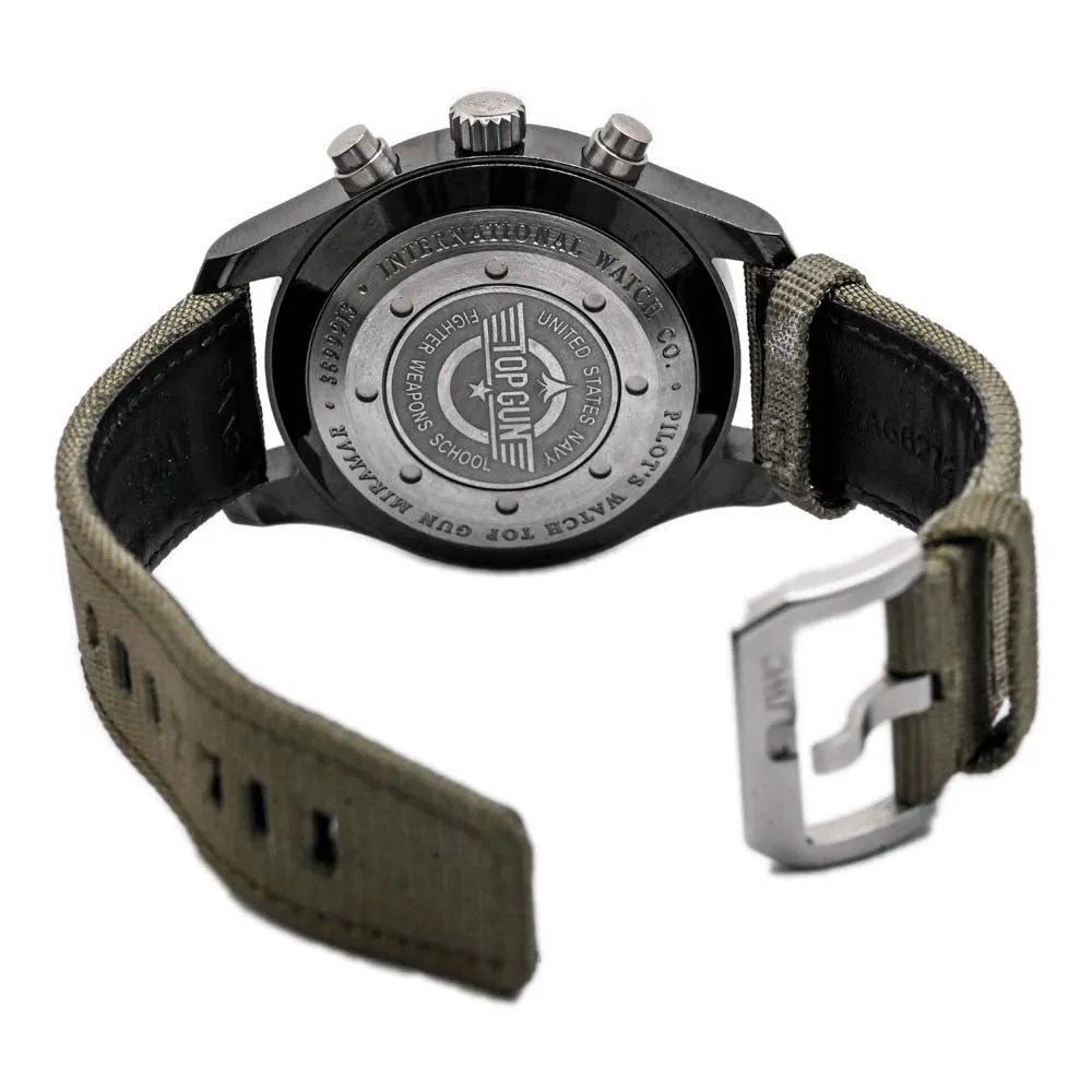 IWC Men's Pilot Chrono Chronograph Ceramic and Titanium 46mm Anthracite Chronograph Dial Watch Reference #: IW388002