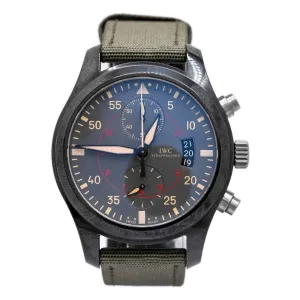 IWC Men's Pilot Chrono Chronograph Ceramic and Titanium 46mm Anthracite Chronograph Dial Watch Reference #: IW388002