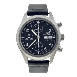 IWC Pilot Chronograph Day Date Steel 39mm Automatic Men’s Watch IW370603
