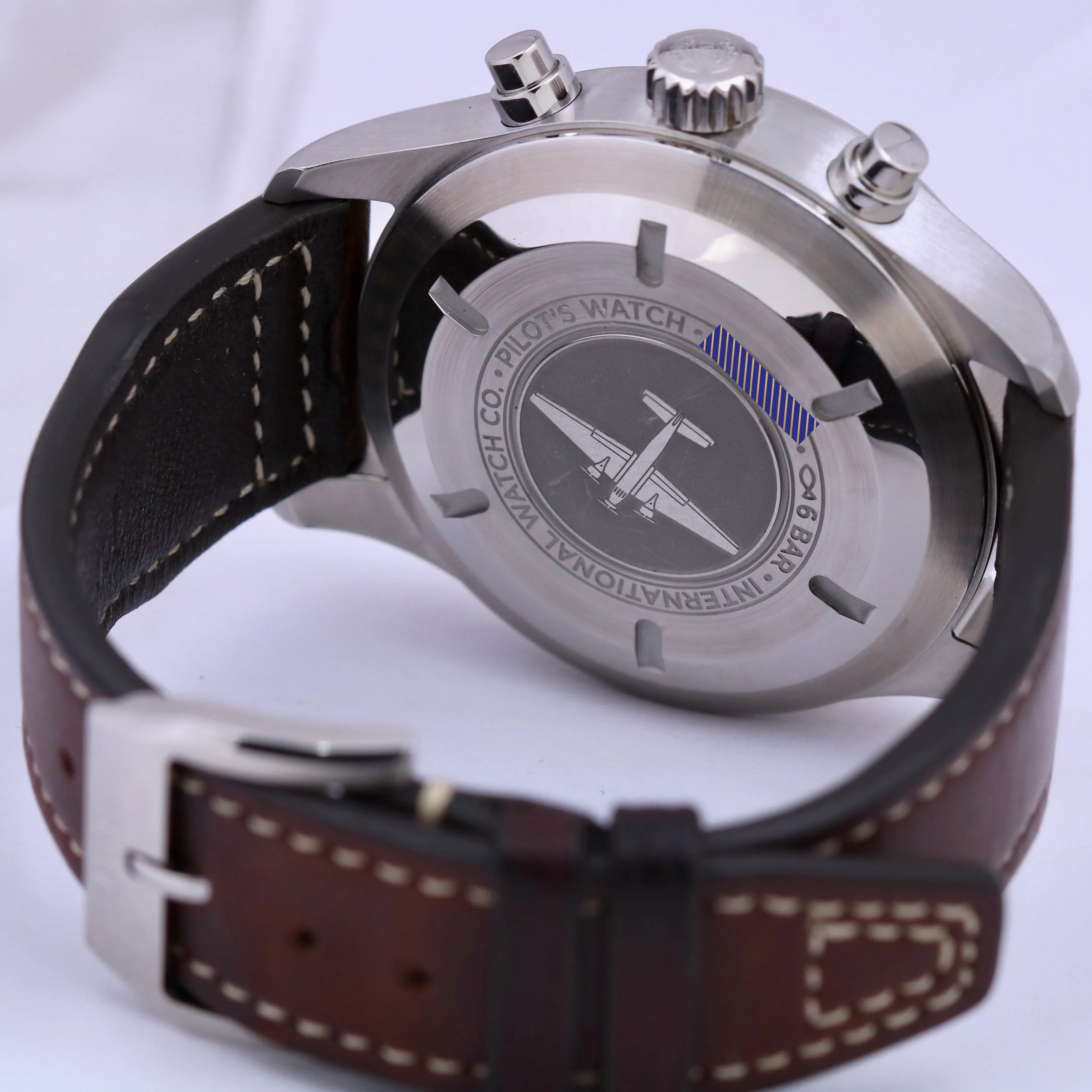 IWC Pilot Chronograph IW377709 Black Stainless Steel Automatic Date 43mm Watch