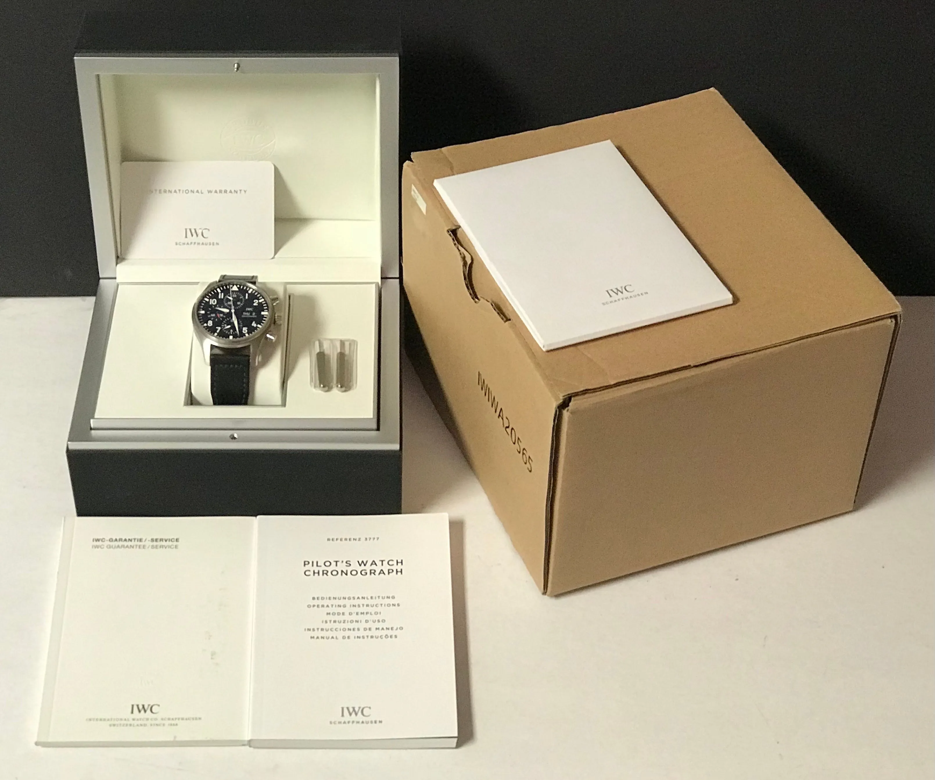 IWC Pilot Chronograph IW377710 Black Dial Automatic Men's Watch