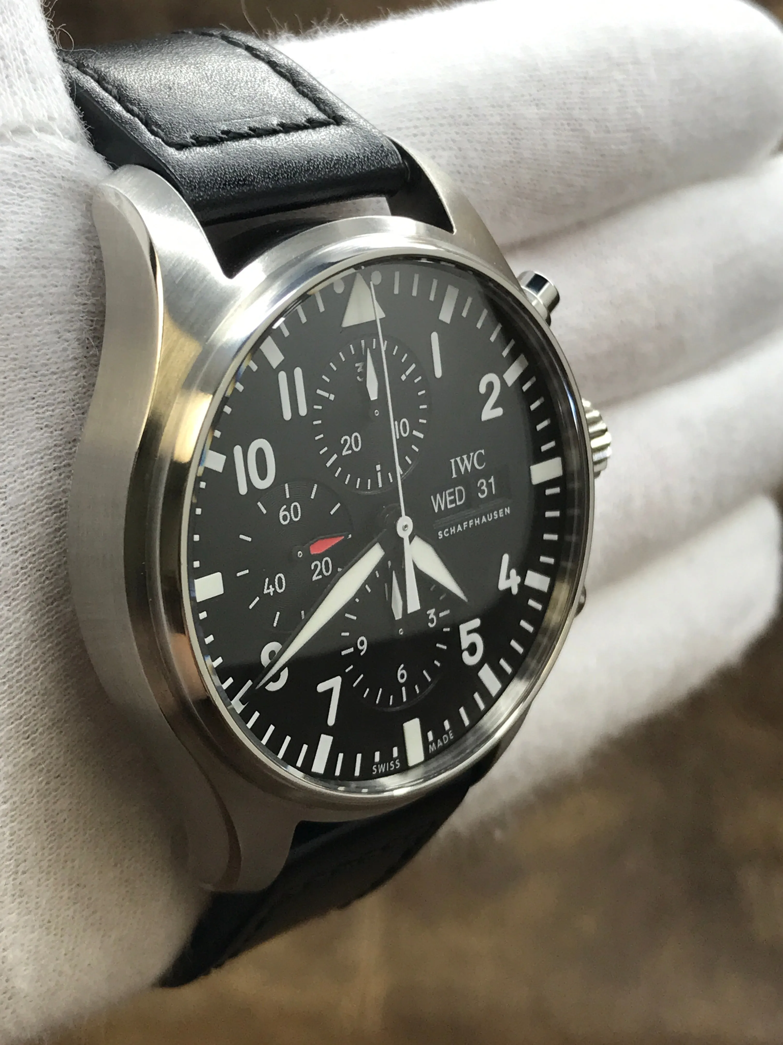 IWC Pilot Chronograph IW377710 Black Dial Automatic Men's Watch