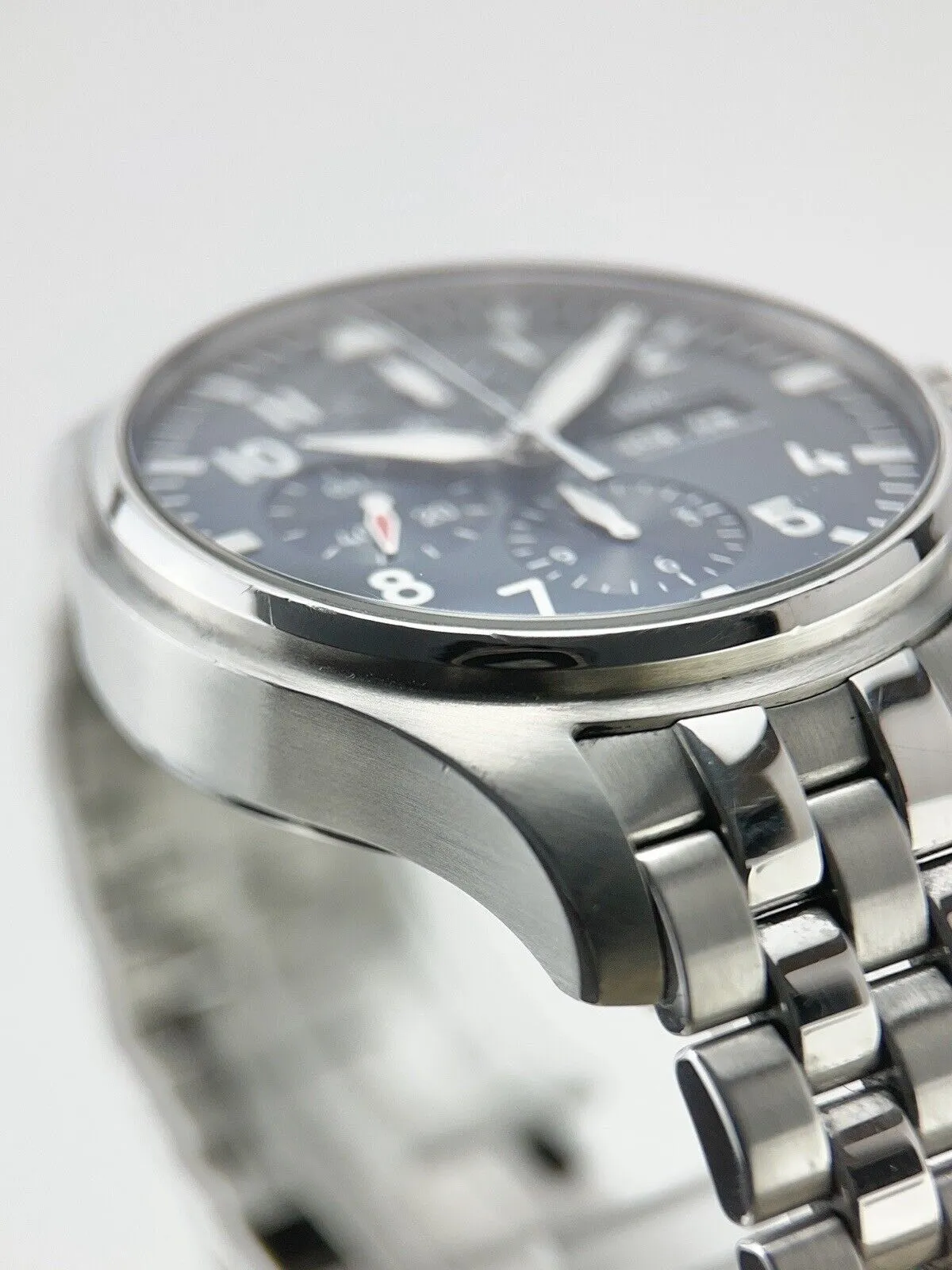 IWC Pilot Chronograph Le Petit Prince Stainless Steel Blue 43mm Automatic IW3777