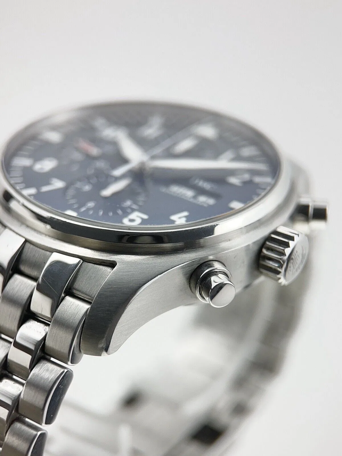 IWC Pilot Chronograph Le Petit Prince Stainless Steel Blue 43mm Automatic IW3777