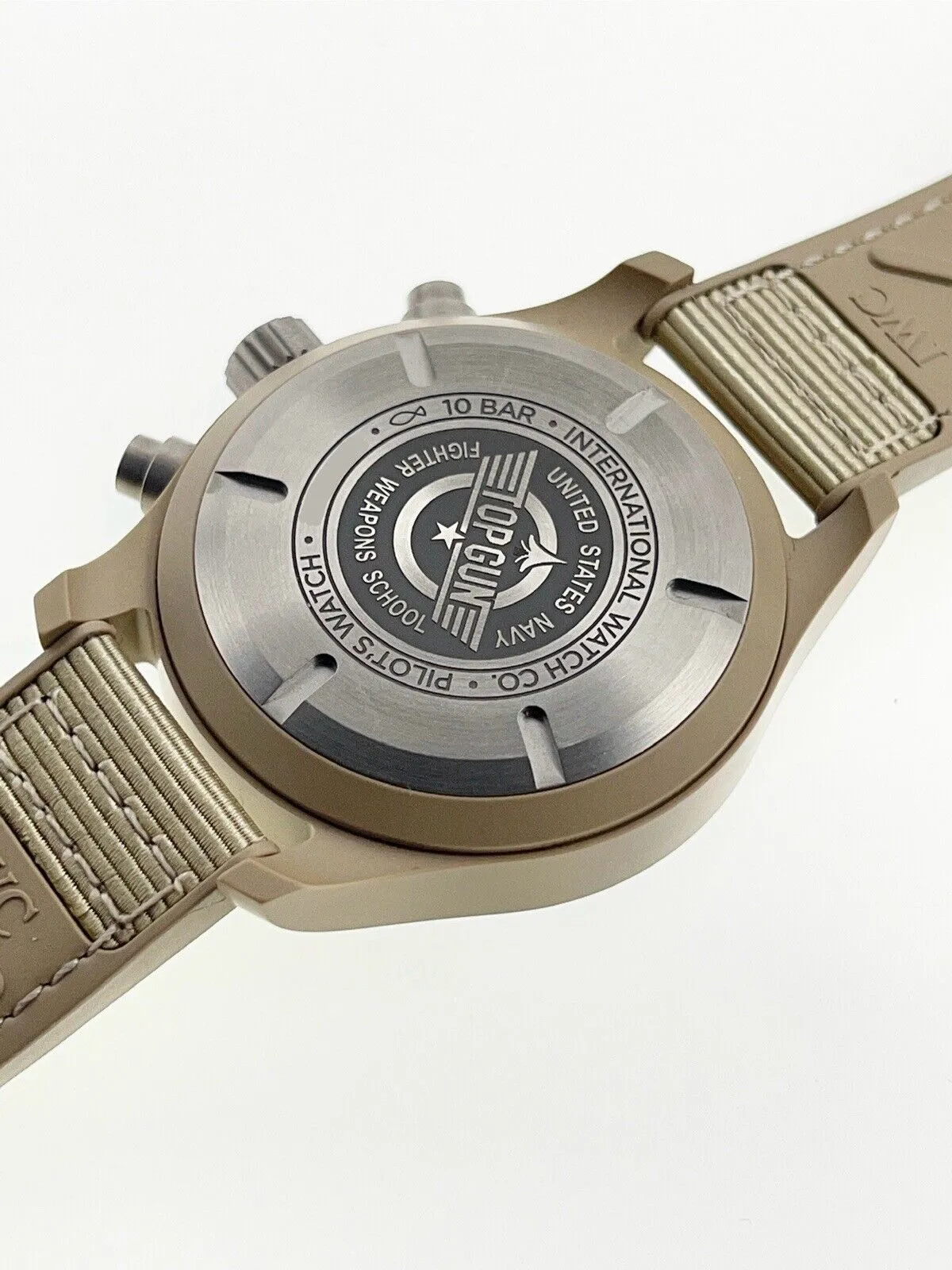 IWC Pilot Chronograph Mojave Desert Beige Ceramic 41mm Automatic Watch IW389402
