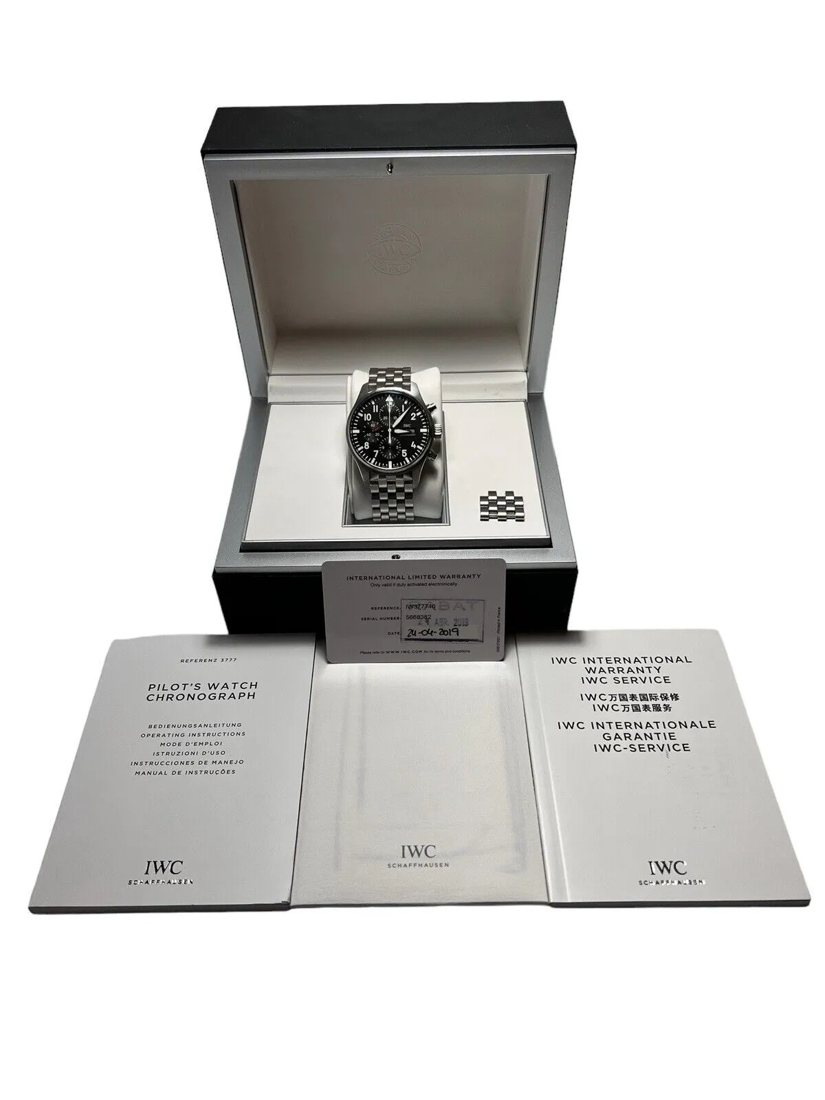 IWC Pilot Chronograph Stainless Steel 43mm Automatic Men’s Watch IW377710