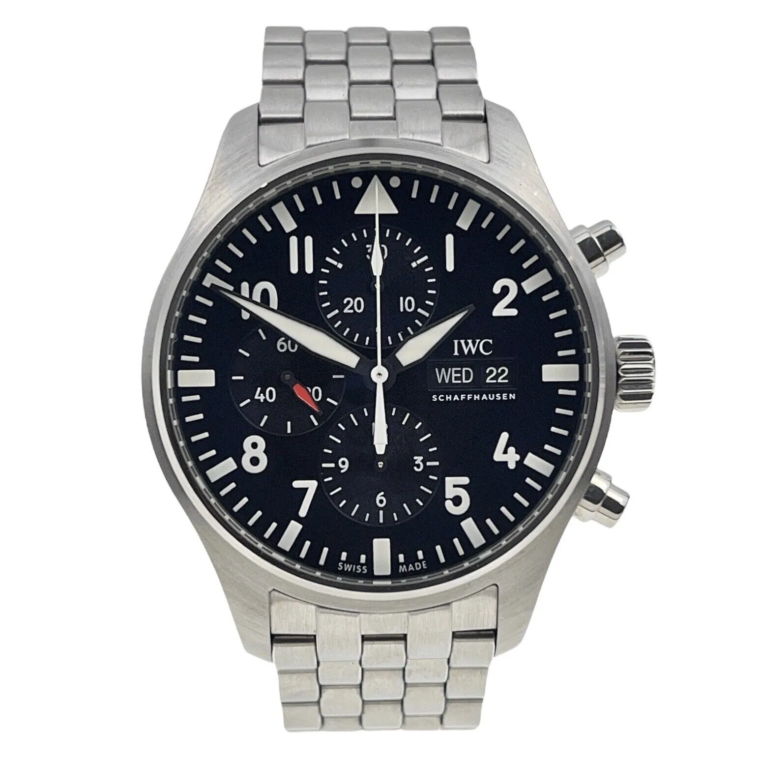 IWC Pilot Chronograph Stainless Steel 43mm Automatic Men’s Watch IW377710