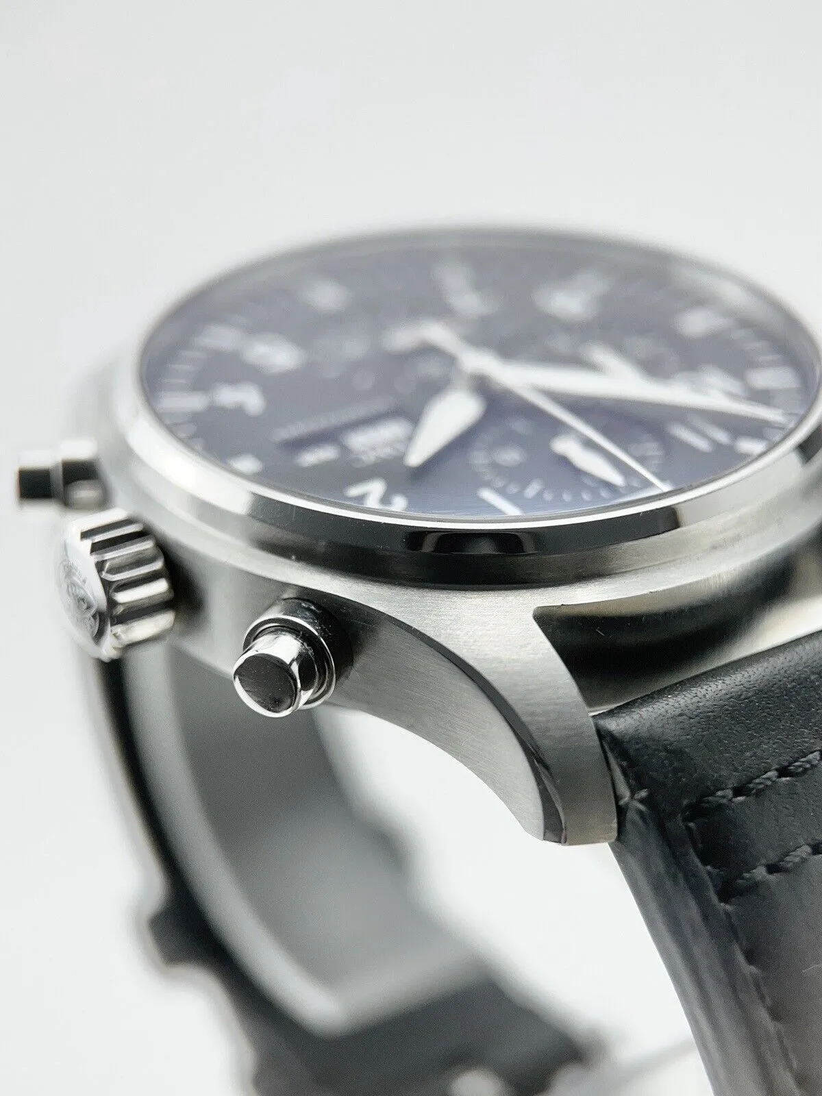 IWC Pilot Chronograph Stainless Steel Black 43mm Automatic Men’s Watch IW378001