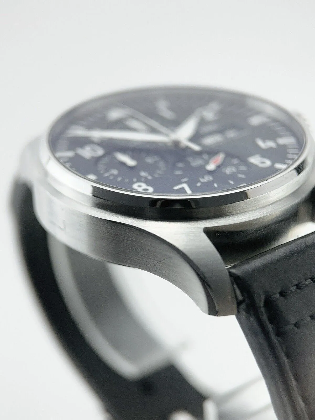 IWC Pilot Chronograph Stainless Steel Black 43mm Automatic Men’s Watch IW378001