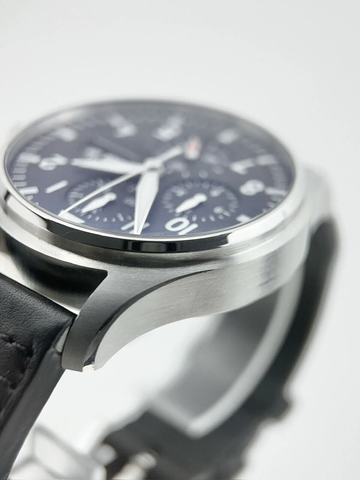 IWC Pilot Chronograph Stainless Steel Black 43mm Automatic Men’s Watch IW378001