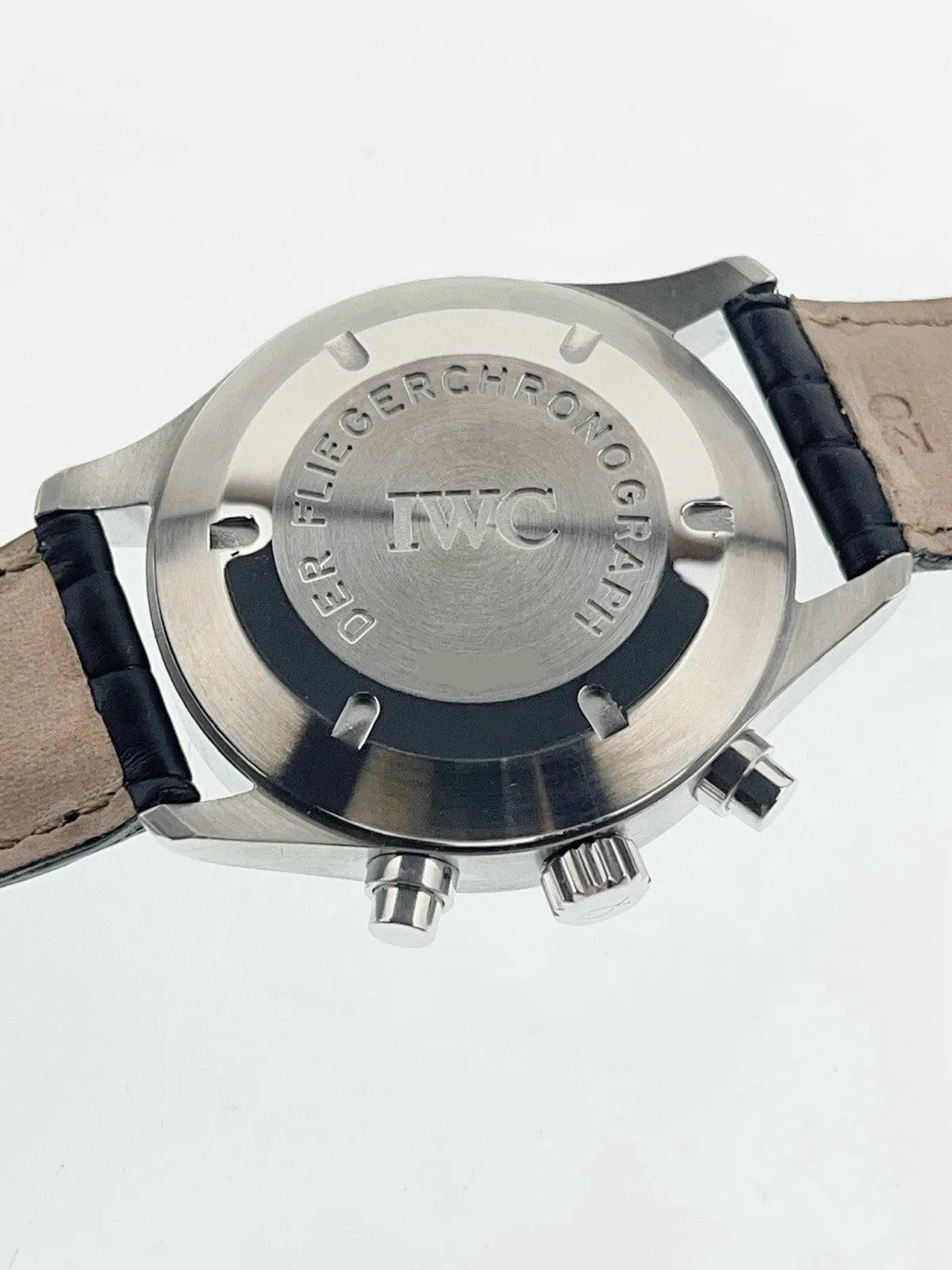 IWC Pilot Chronograph Stainless Steel Black Dial 42mm Automatic Mens IW370613