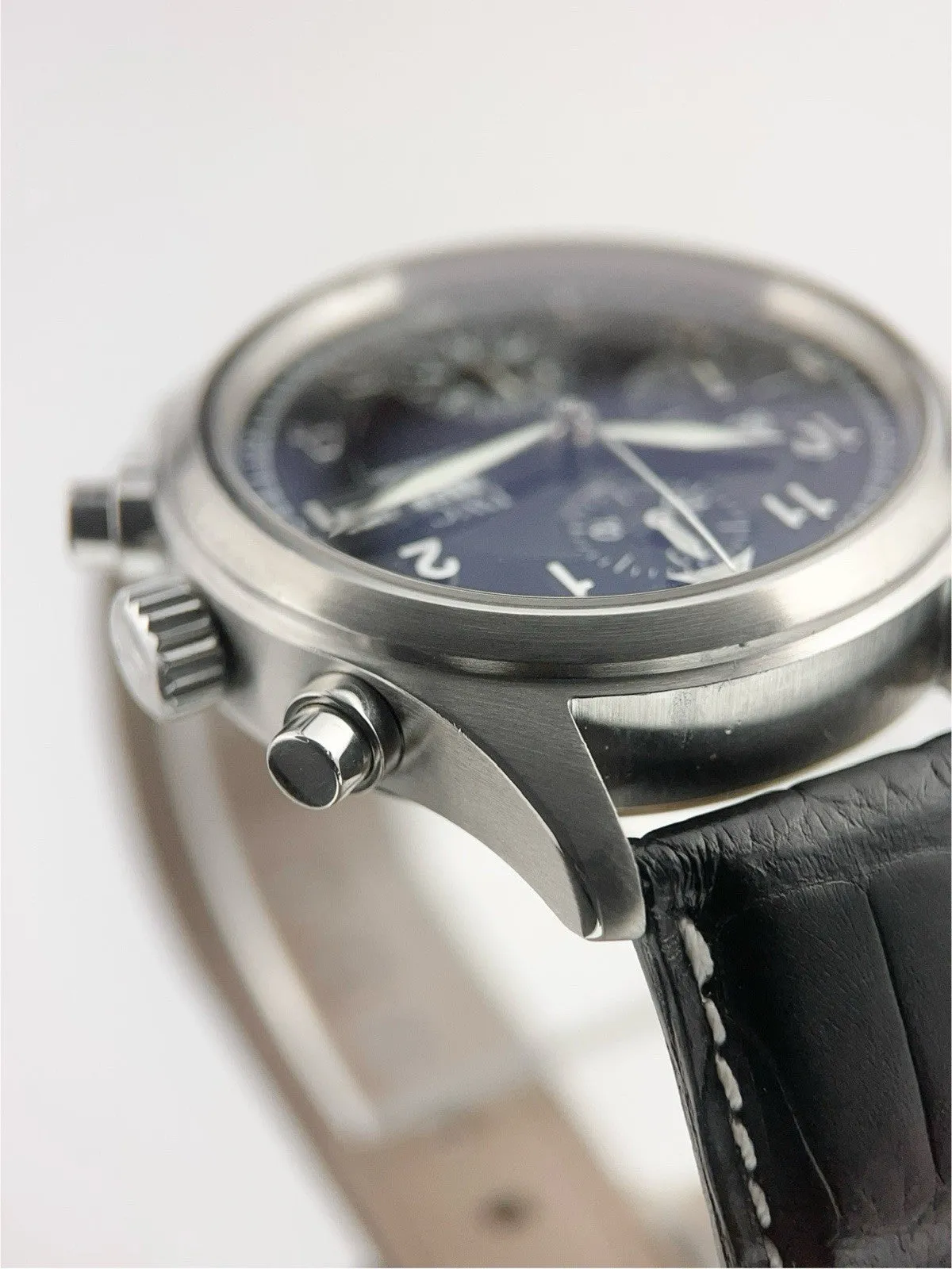 IWC Pilot Chronograph Stainless Steel Black Dial 42mm Automatic Mens IW370613