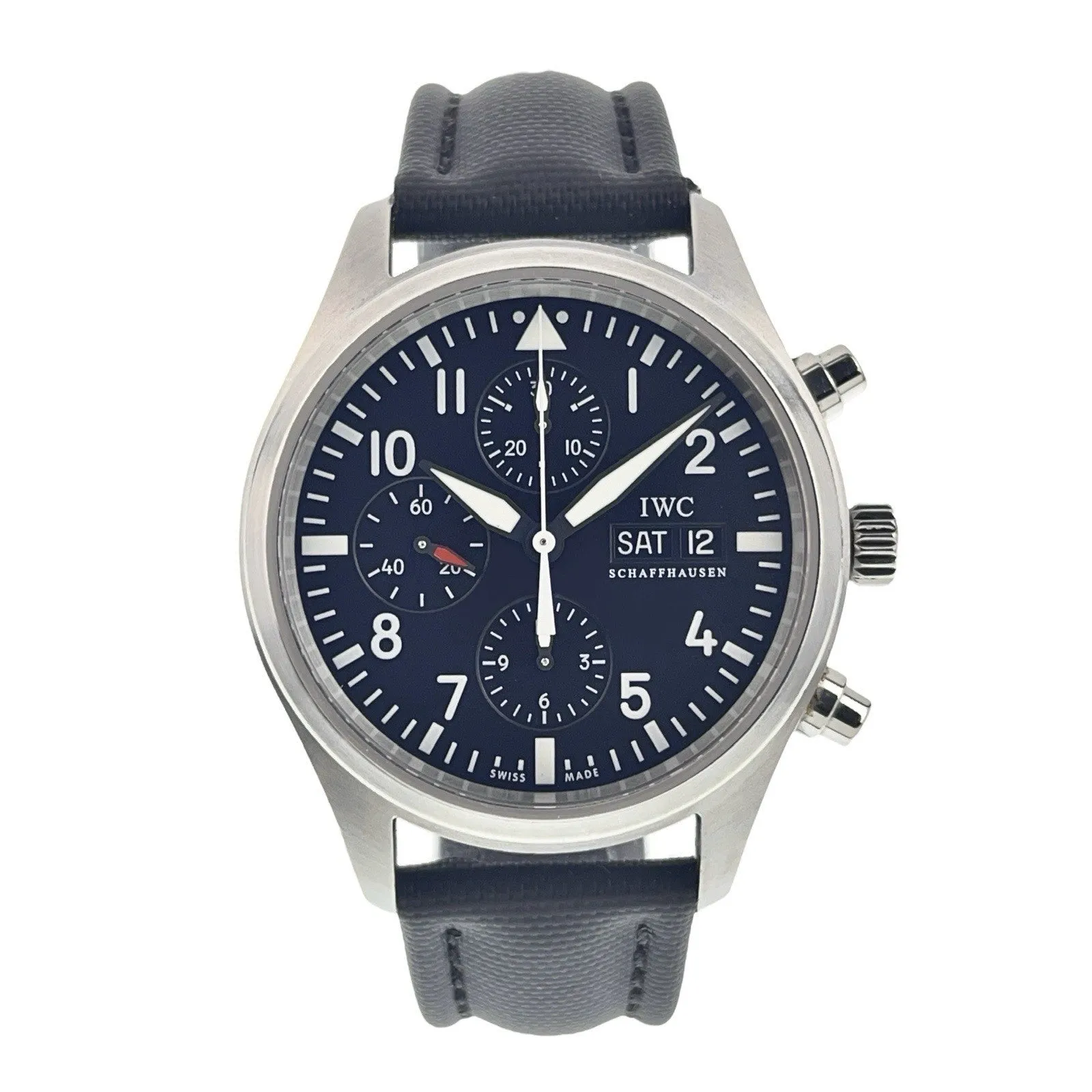 IWC Pilot Chronograph Stainless Steel Black Dial 42mm Automatic Men’s IW371704