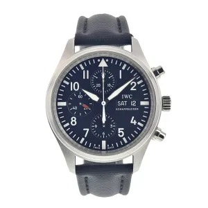IWC Pilot Chronograph Stainless Steel Black Dial 42mm Automatic Men’s IW371704