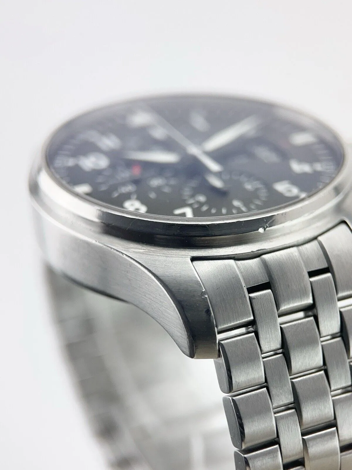 IWC Pilot Chronograph Stainless Steel Black Dial 43mm Automatic Men’s IW377701