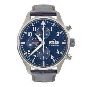 IWC Pilot Chronograph Stainless Steel Blue Dial 43mm Automatic Men’s IW377714