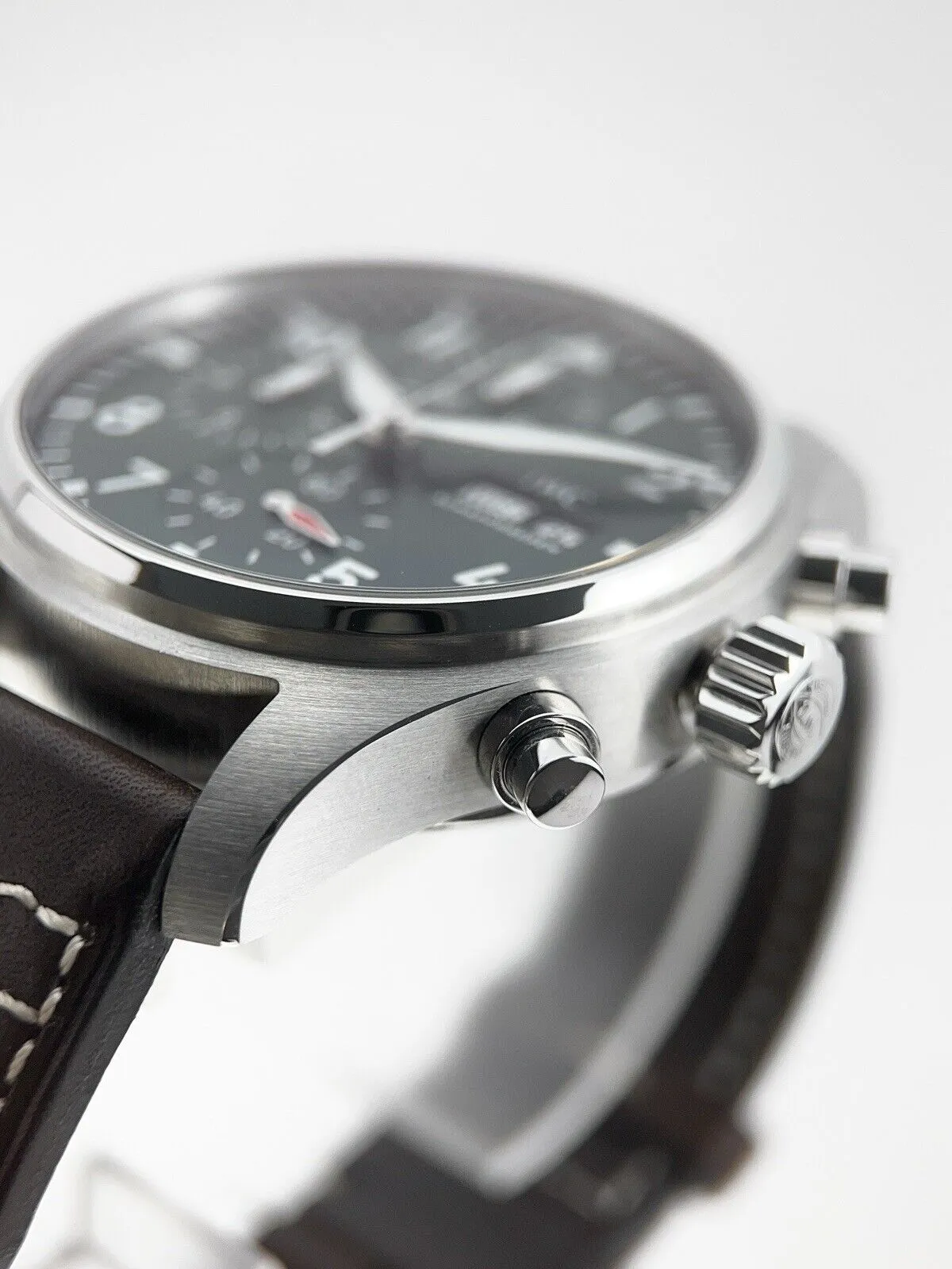 IWC Pilot Chronograph Stainless Steel Green 43mm Automatic Men’s Watch IW378005