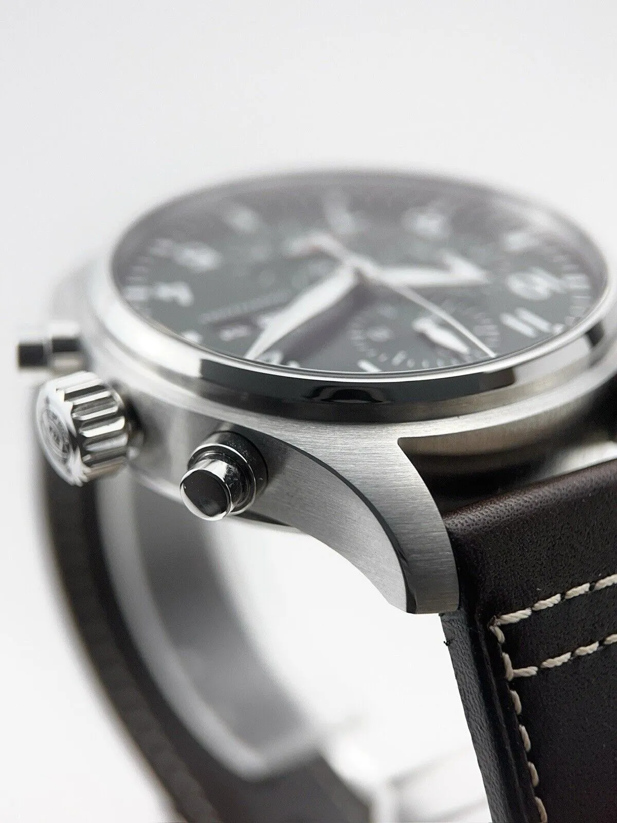 IWC Pilot Chronograph Stainless Steel Green 43mm Automatic Men’s Watch IW378005