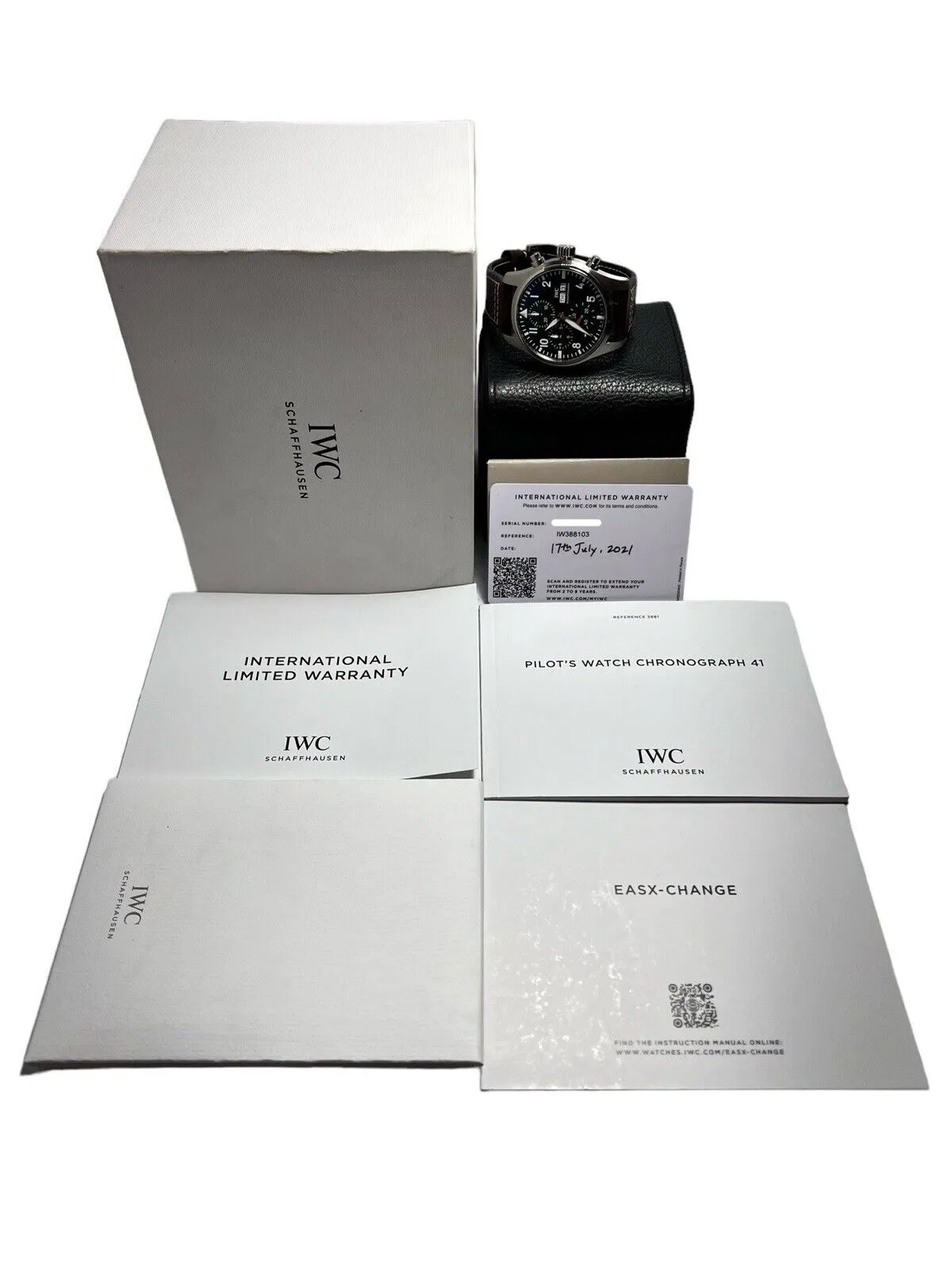 IWC Pilot Chronograph Stainless Steel Green 43mm Automatic Men’s Watch IW378005