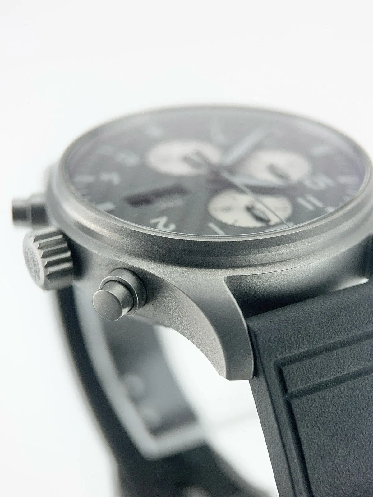 IWC Pilot Chronograph Titanium Black Dial 43mm Automatic Men’s Watch IW377903