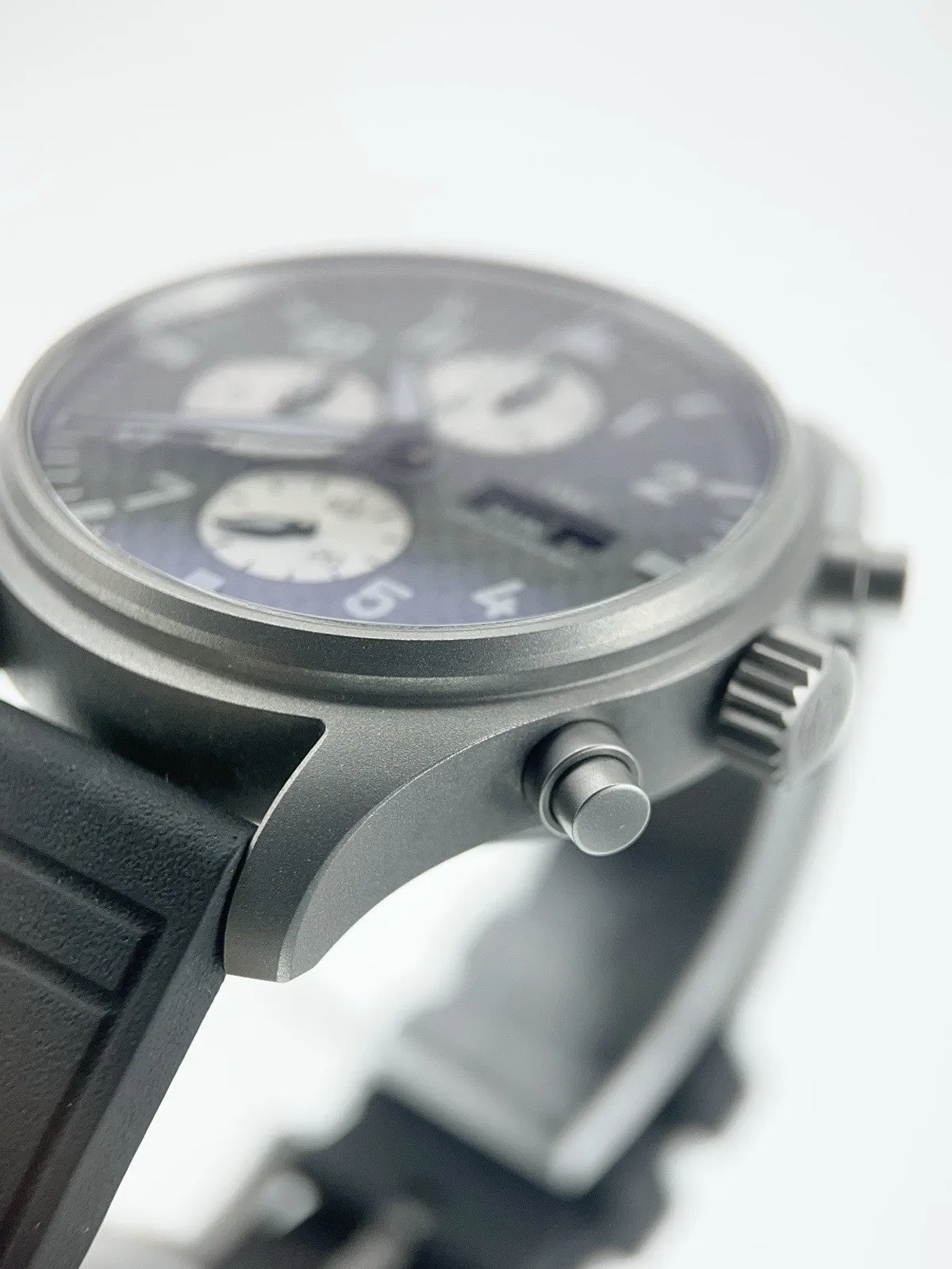 IWC Pilot Chronograph Titanium Black Dial 43mm Automatic Men’s Watch IW377903