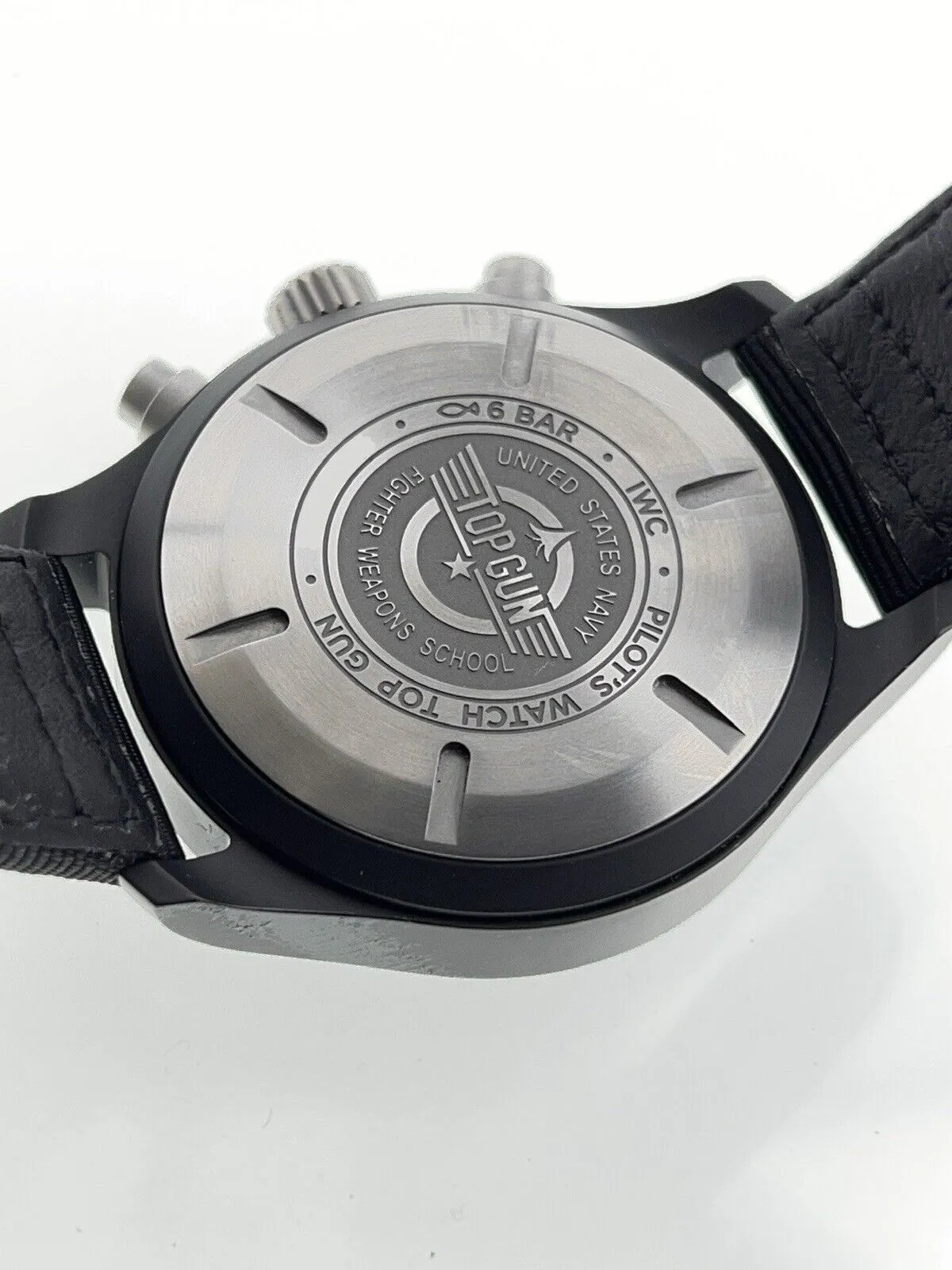 IWC Pilot Chronograph Top Gun Ceramic Black 41mm Automatic Men’s Watch IW389401