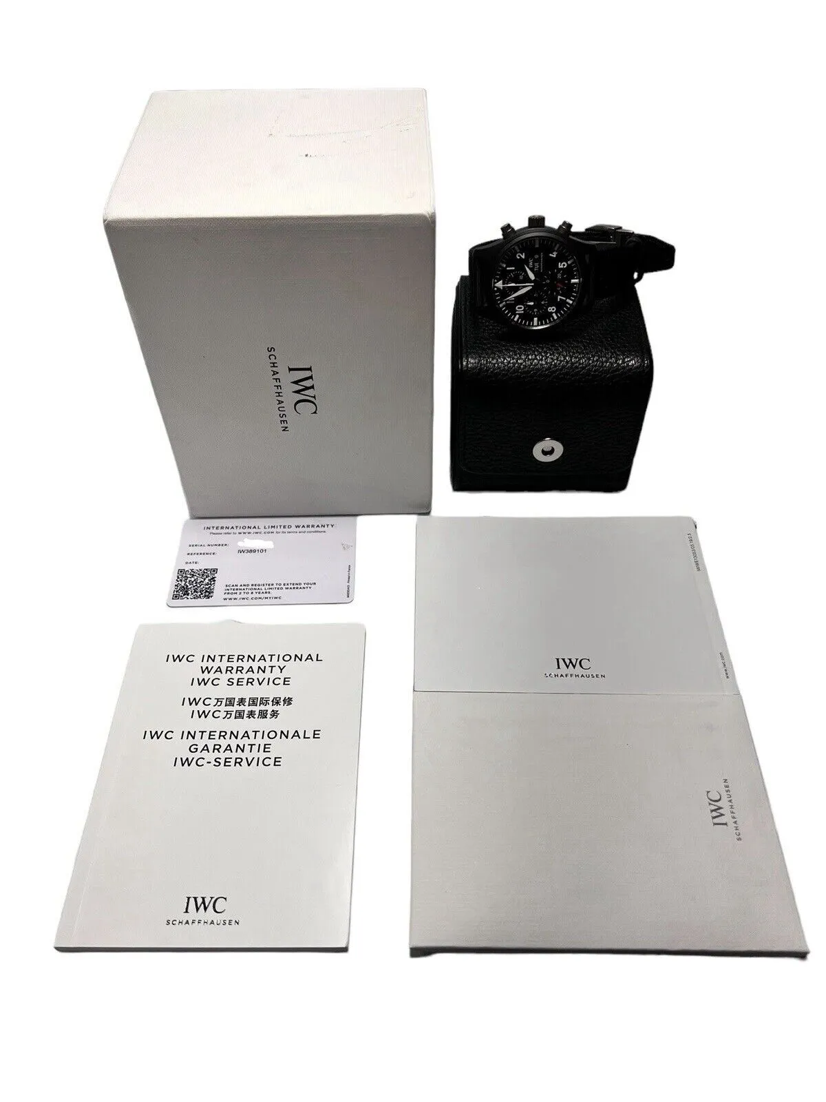 IWC Pilot Chronograph Top Gun Ceramic Black 41mm Automatic Men’s Watch IW389401