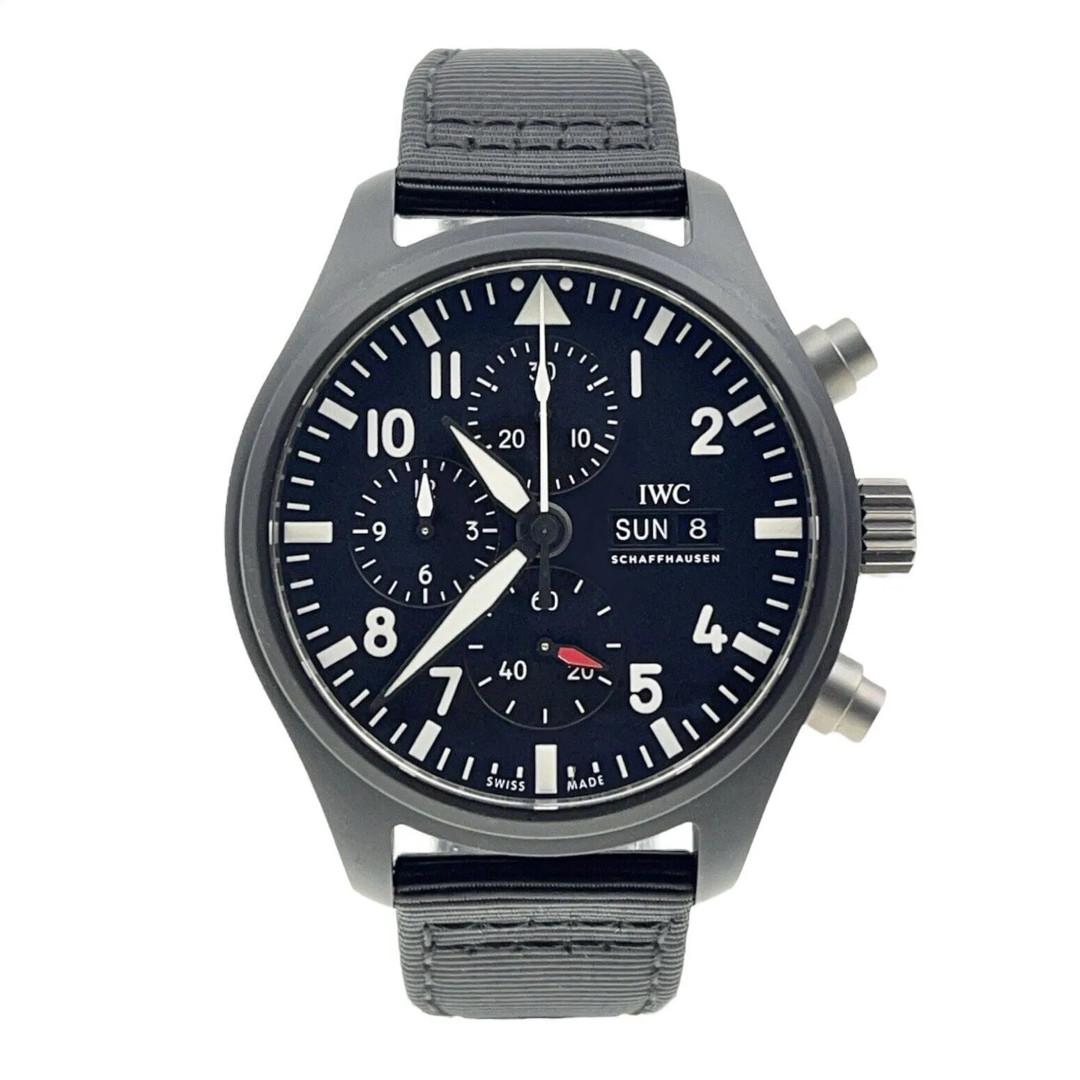 IWC Pilot Chronograph Top Gun Ceramic Black 41mm Automatic Men’s Watch IW389401