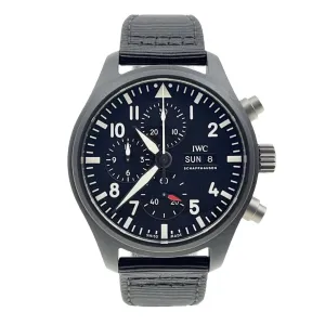 IWC Pilot Chronograph Top Gun Ceramic Black 41mm Automatic Men’s Watch IW389401