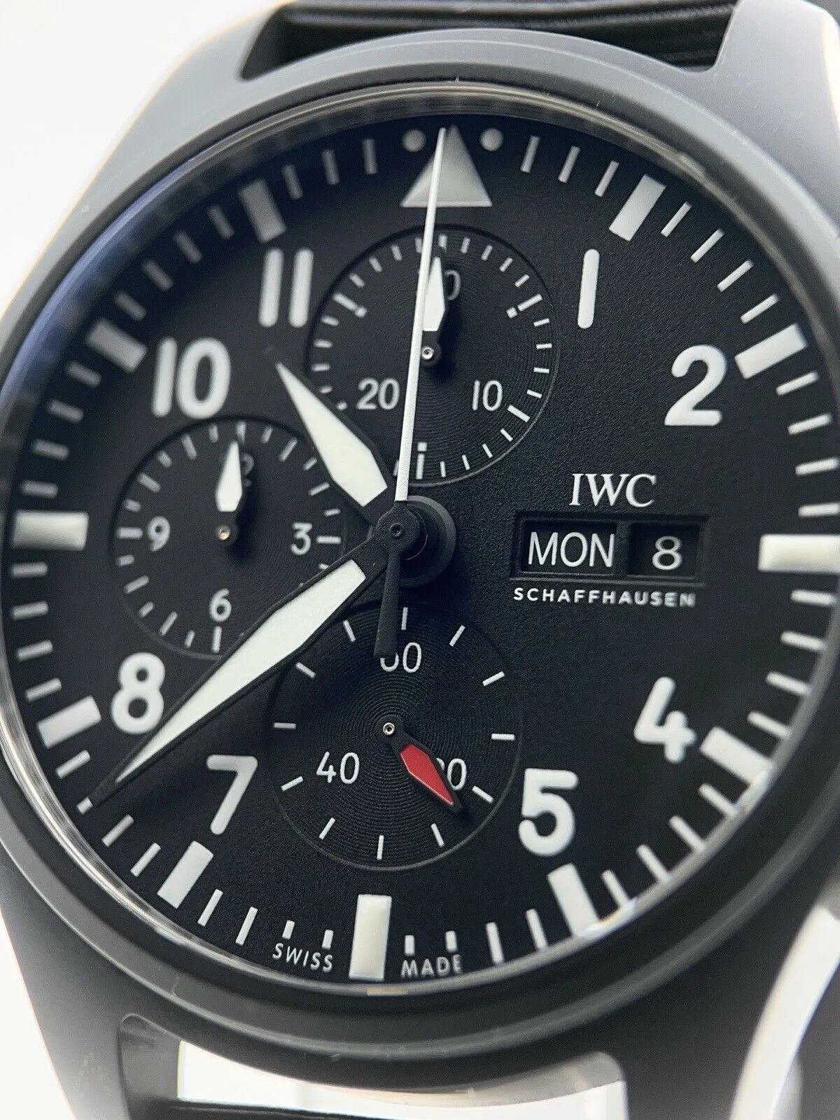 IWC Pilot Chronograph Top Gun Ceramic Black 41mm Automatic Men’s Watch IW389401