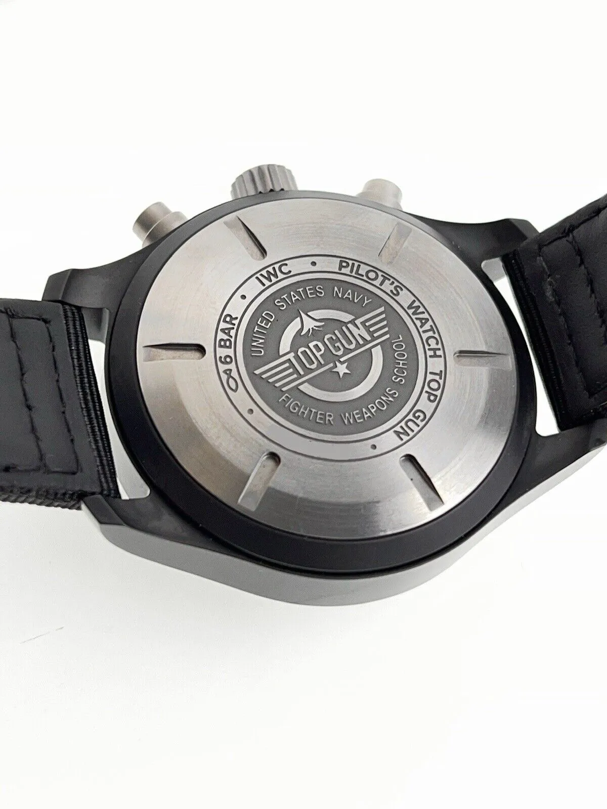 IWC Pilot Chronograph Top Gun Ceramic Black 44mm Automatic Men’s Watch IW389101