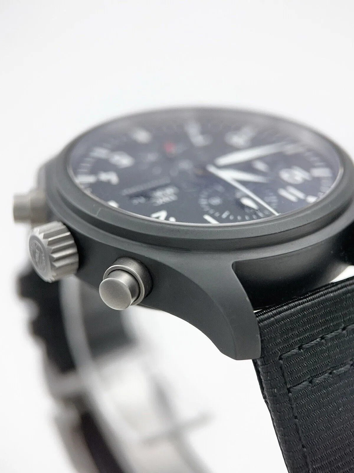 IWC Pilot Chronograph Top Gun Ceramic Black 45mm Automatic Men’s Watch IW389101