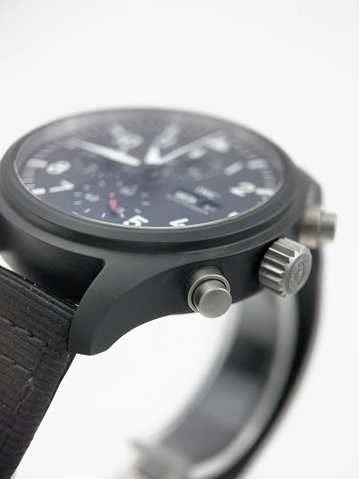 IWC Pilot Chronograph Top Gun Ceramic Black 45mm Automatic Men’s Watch IW389101