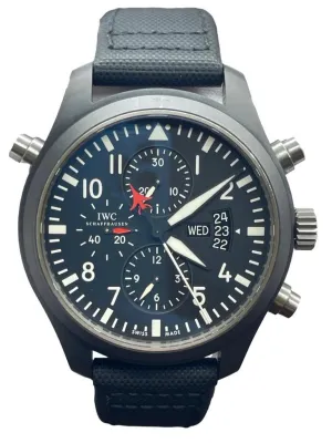 IWC Pilot Chronograph Top Gun IW378901 Black Dial Automatic Men's Watch