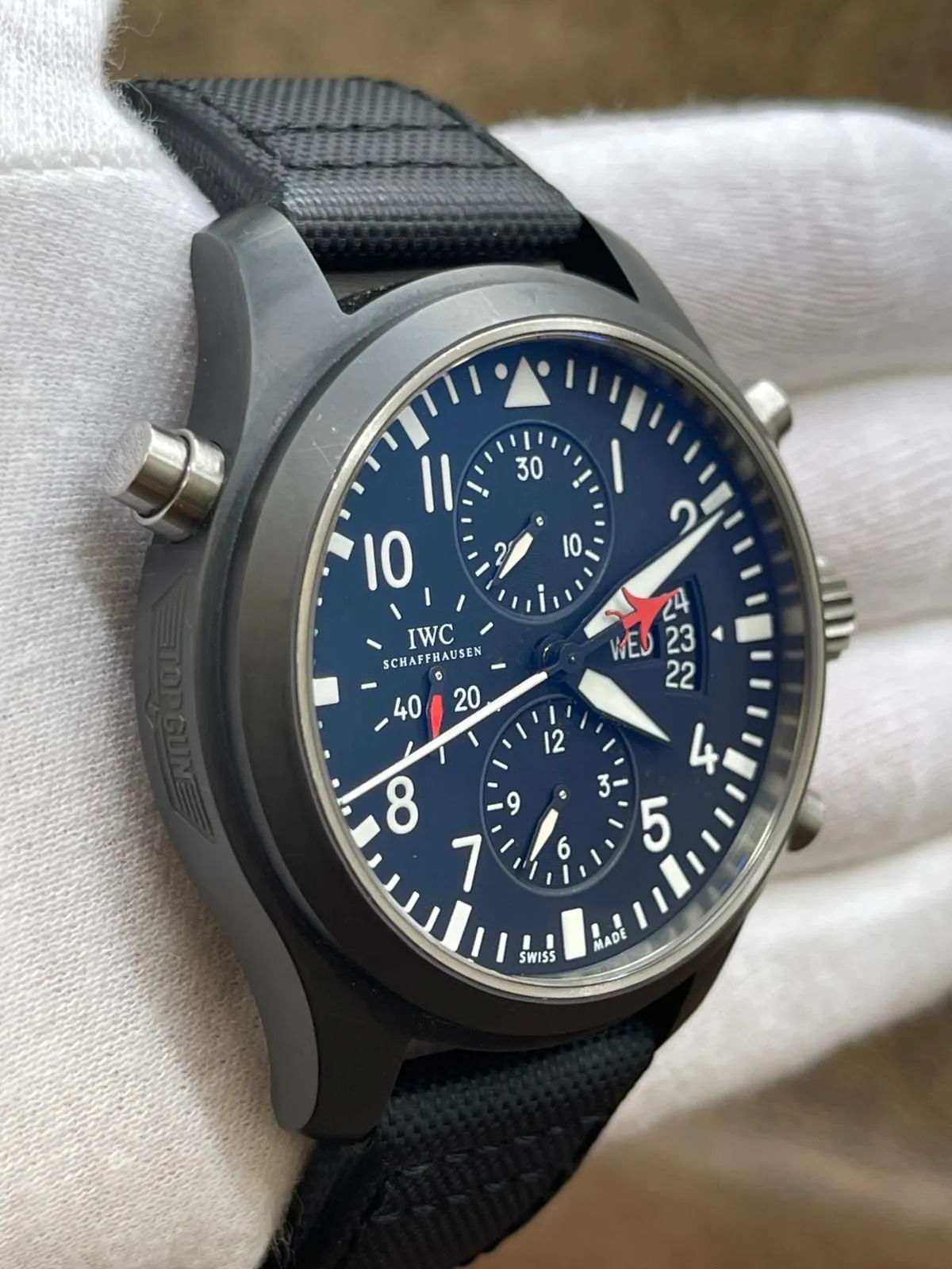 IWC Pilot Chronograph Top Gun IW378901 Black Dial Automatic Men's Watch