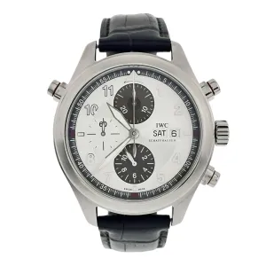 IWC Pilot Double Chronograph Steel Silver Color Dial Auto Men’s Watch IW371806
